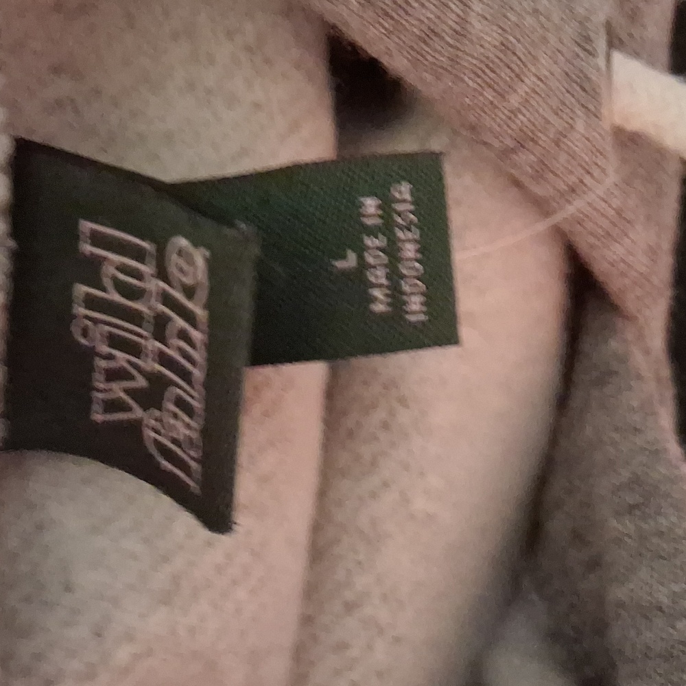 Wild Fable Gray Cropped Hoodie Size L - Picture 3 of 4